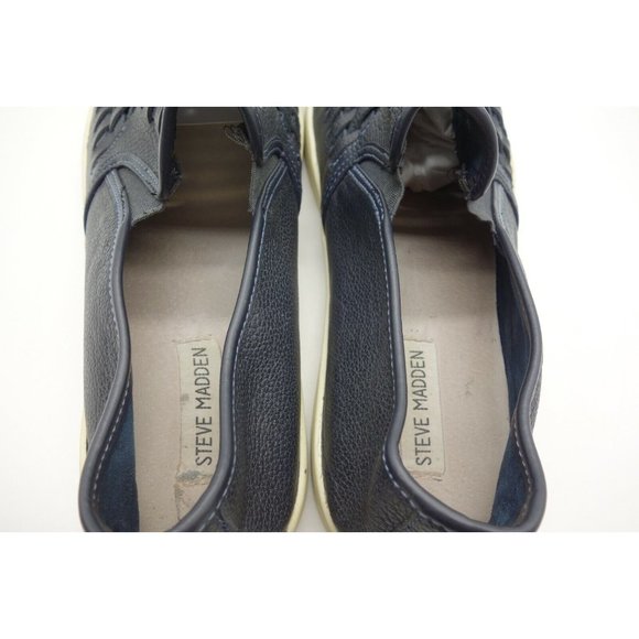 Steve Madden Navy Blue Woven Leather Casual Slip On Loafers Shoes Men\'s 12 M main image 11